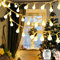 Lichterkette Batterie, 40LED 5M Lichterkette Weihnachtsdeko, 8 Modi mit Fernbedienung, IP65 wasserdicht, geeignet für Balkon, Garten, Weihnachten und andere Innen- und Außendekorationen (Warmweiß）