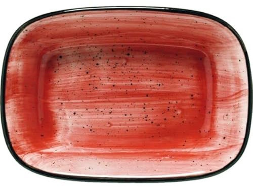 Bonna Aura - Cuenco rectangular (120 mm, ancho: 80 mm, passion, 12 unidades)