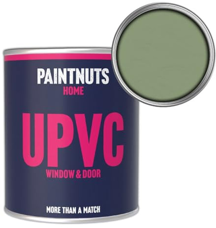 Paintnuts UPVC Window & Door Paint - RAL-6021 - PALE GREEN Gloss 2.5 Litre Tin