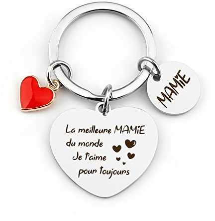BOMEON Cadeau Fête Des Grands-Mères - Porte-Clef Mamie - Anniversaire et Fête Des Mamies