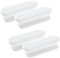ShanBye 4 PCS Stick On Handles, Modern White ABS Plastic, 3.54 x 1.25 x 0.78 inches, Drawer, Door, Cupboard, Refrigerator