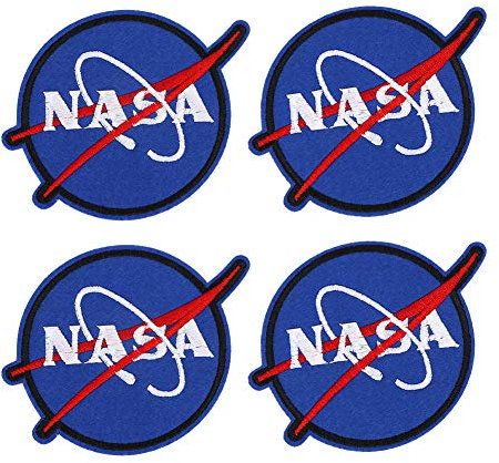 Bügelflicken Kinder, 8 Stück NASA-Aufnäher Zum Aufbügeln Bestickte Dekorative Weltraum-Flicken Zum Aufbügeln Lustige NASA-Stickapplikationen Bügelbilder für Iron on Patches