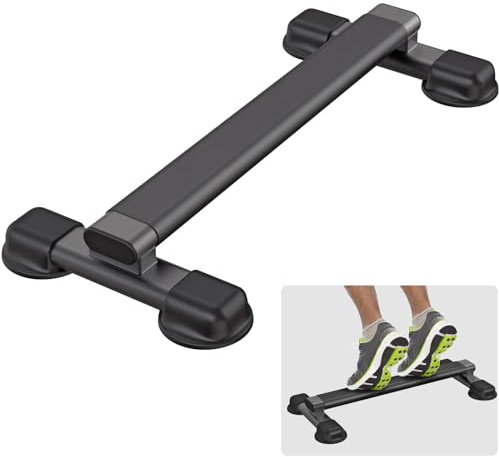 Kipika Wadenhebestange, Stehende Wadenhebemaschine für Zuhause und Fitnessstudio, Wadendehnung, Kniebeugen, Fußdehnung, Dip-Übungen, rutschfester massiver Wadenblock, robuster Stahl, Schwarz