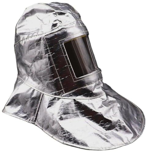 Lpitoy Feuerfester Anzug Helm Professional Dauerhafte Mehrzweck -Anti -wärme -versorgungsschutz Aluminiumfolie Kapuze Zum Schweißen
