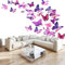Générique Art Papier Peint Intissé 3D Papillon Rose Violet 350x256 cm Muraux Tapisserie Photo Décoration Murale, Papier Peint Salon Chambre Bureau Couloir Peinture Murale Décor