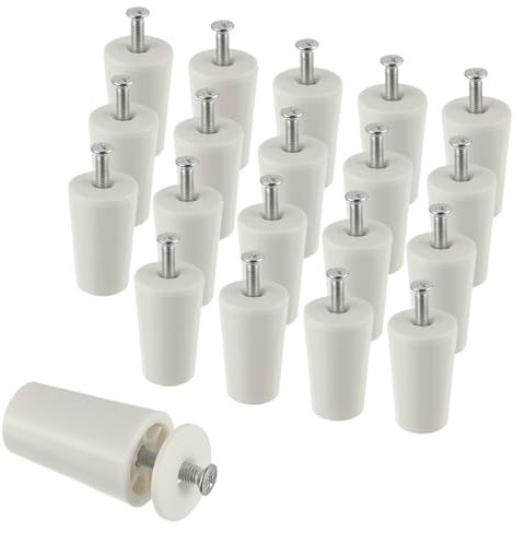 EPLZON Anschlagpuffer Stopper für Rollladen 40mm weißer Rollladen Stop für Rollo Jalousien einschließlich Unterlegscheiben und Schrauben (Packung 20 Stück)
