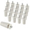 EPLZON Anschlagpuffer Stopper für Rollladen 40mm weißer Rollladen Stop für Rollo Jalousien einschließlich Unterlegscheiben und Schrauben (Packung 20 Stück)