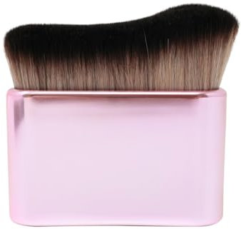 Self Tan Brush, Soft Bristle Makeup Multi-Purpose Body Flat Brush Foundation Loose Powder (Pink Rose Gold)