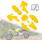 XEBRAD Kunststoff-Verkleidungskörper-Kits, passend for CRF50 XR50, CRF 50 Pit Dirt Motor Trail Bike 50 cc, 70 cc, 90 cc, 110 cc, 125 cc, 140 cc Verkleidungskotflügelsatz(Red)