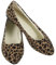 Yardenfun Comfortable Women's Flat Heeled Shoes Leopard Print Pointed Toe for Work Party Size 43