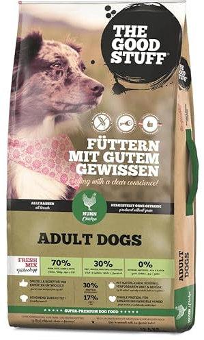 The GOODSTUFF Huhn (Adult) 2,5 kg | Hochwertiges Hundetrockenfutter getreidefrei | Mit frischem Hühnerfleisch | Hundefutter trocken für ausgewachsene Hunde | Super-Premium Trockenfutter für Hunde