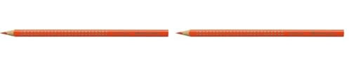 Faber-Castell 112415 - Buntstift 2001, Colour Grip, kadiumorange dunkel, 1 Stück (Packung mit 2)
