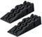 2er Set PKW Auffahrrampen Hochbelastbare Auto Rampen bis 5t Stapelbare KFZ Auffahrrampe für sicheren Halt rutschfest & robust aus HDPE Kunststoff Universalgröße für Reifen bis 32cm