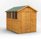 Powersheds Hochwertige Grad Satteldach Gartenhaus mit Sicherheitsfunktionen, PVC-Fensterbänke, Tür & Fenster anpassbar, aus extra dickem Gradsholz & gehärtetem Glas