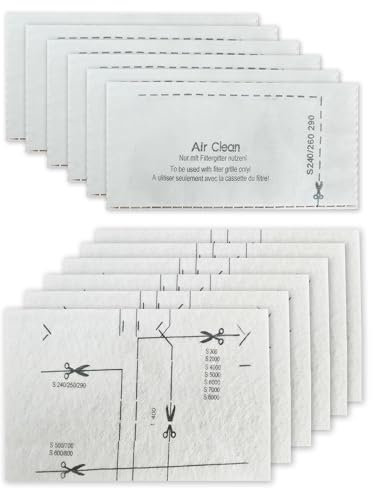 E-HAO Confezione da 6 filtri AirClean e filtri di protezione motore di ricambio per aspirapolvere Miele Compact C1 C2, Complete C1 C2 C3, Classic C1, Dynamic U1, S200-S899, S2000-S8999