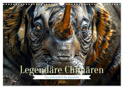Legendäre Chimären - Von unheimlich bis monströs (Wandkalender 2026 DIN A3 quer), CALVENDO Monatskalender: Symbol für das Unbekannte (CALVENDO Tiere)