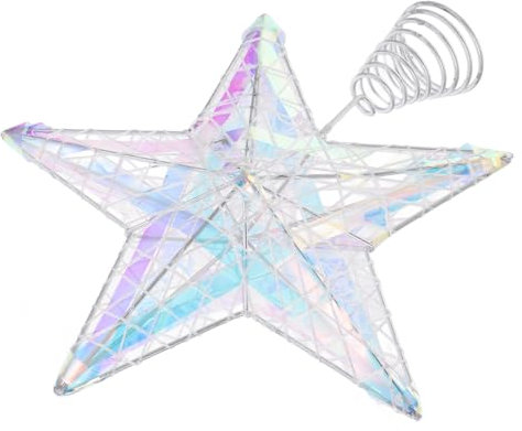 GLEAVI Stern Für Christbaumspitze Weihnachtsstern-baumspitze Aus Metall Weihnachtsbaumspitzen-Dekorationen Weihnachtsbaumspitze Metallstern Für Weihnachtsdekor