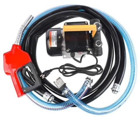 AP02 110V AC Electric Oil Transfer Pump 16GPM Self Priming Fuel Diesel Pump Kit With Hose Nozzle Compatible With Various Applications
