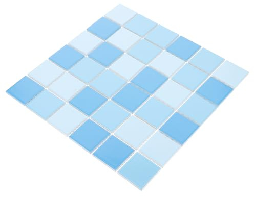 SUPVOX 36pcs Ceramic Swimming Pool Tiles DIY Decorative Floor and Wall Mosaic for Bathroom Kitchen Fountain Pool Repair Smooth Surface Colorfast Multipurpose