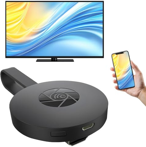 HDMI Wireless Display Adapter – 4K WiFi HDMI Dongle for TV, Projector, Screen Mirroring Dongle Projector TV Streaming Stick for iPhone, iPad Windows Mac, Airplay, DLNA