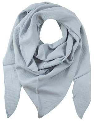 fashionchimp BASIC-Dreieckstuch in Uni-Farben aus 100% Baumwolle, Dreieck Musselin-Schal, leichtes Tuch für Damen und Herren