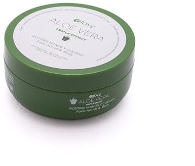 Ejove Triple Effect Aloe Vera Creme – Gesicht, Hände und Körper, 200 ml | 100% kanarische Aloe Vera | Natürliche Inhaltsstoffe | Angereichert mit ätherischen Ölen, Vitaminen und Mineralien
