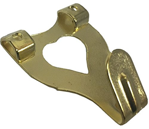 Fort Fasteners Picture Hooks, Double No.3 Large Brassed Premier 100 Hooks