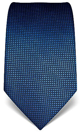 Vincenzo Boretti Herren Krawatte reine Seide Karo Muster kariert edel Männer-Design zum Hemd mit Anzug für Business Hochzeit 8 cm schmal/breit blau