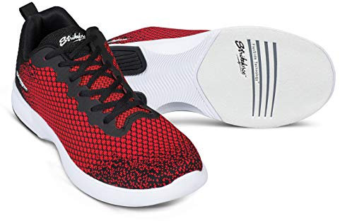 KR Strikeforce Men's Aviator Bowling Shoes, Black/Red, 9.5