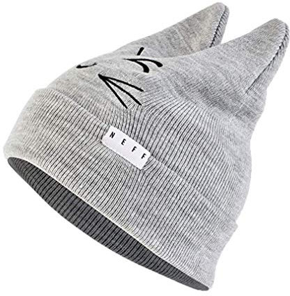 Neff Damen Kitty Cat Beanie-Mütze, Grey Heather, Einheitsgröße