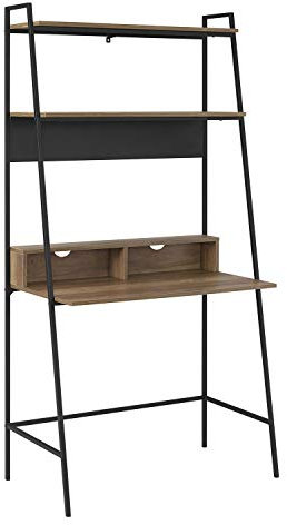 WE Furniture Walker Edison 36 Ladder Computer Desk - Reclaimed Barnwood