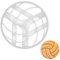 Volleyball Ausstechform, 1 Teil, Bakerlogy