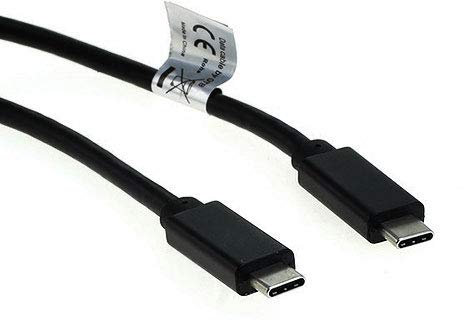 subtel® USB Cable 1m Compatible for Lenovo Chromebook S340 / Ideapad D330 / Thinkpad (E590) / Yoga (C740) Laptops/Notebooks Charger Fast 3A (PD 100W) Data Transfer Charging Lead USB C Type C - Black