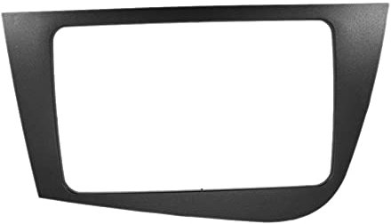 Panel de Audio de navegación de DVD con Marco 2 DIN Apto para Seat Leon 2005-2012 (RHD) Kit de Ajuste de Panel de Fascia de Radio estéreo para Coche