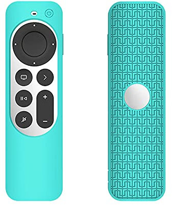 FTRONGRT Silikone Schutzhülle für Apple TV 4K 2021 Fernbedienung, Flexibles Silikon, Anti-Drop und Anti-Kollision, Hülle für Apple TV 4K 2021 Fernbedienung.Minzgrün