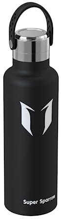 Super Sparrow Gourde Isotherme - 18/10 Ultra Léger Bouteille Isotherme - 500ml - Gourde INOX Bouche Standard - Gourde Enfant sans BPA, pour Sport, Voyages, L'école, Bureau, Maison