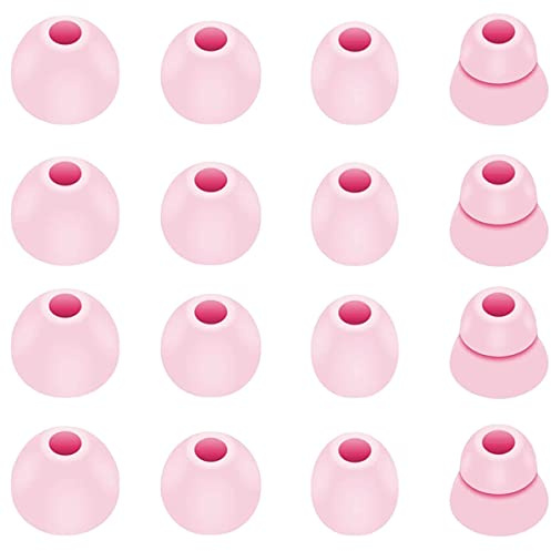 BLLQ Ohrstöpsel Ersatz für Powerbeats Pro/Beats Flex, Ersatz Ohrstöpsel Tip Ear Gel Ohrstöpsel Ohrstöpsel Kompatibel mit Powerbeats Pro, 8 Paar, Rosa