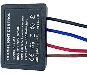 2 PZ 3-Way Touch Dimmer Switch, AC 220 V 1A / 3A Interruttore Desk Lamp Modulo di Controllo Della Luce, Touch Lampada Kit di Riparazione per Dimmerabile LED lampadine a Incandescenza (3A)