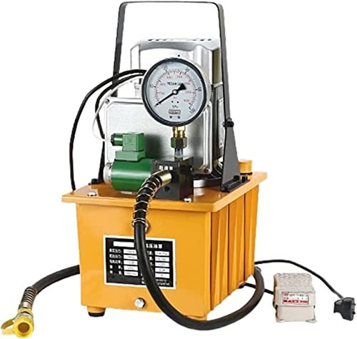 GOJEMA 750 W Elektrohydraulikpumpe Einfach/Doppeltwirkendes Magnetventil/Handventil 10000 PSI 220 V/380 V Hydraulische Presse Handpumpe (Color : Hhb-700a)