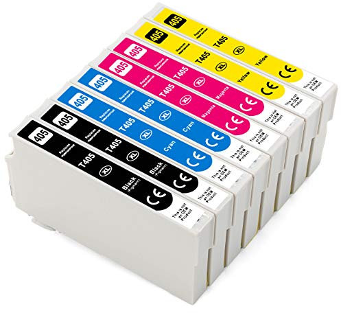 ESMONLINE 8 Set Multipack kompatible Druckerpatronen als Ersatz für Epson T405 405 passend für WF-7840DTWF, WF-7835DTWF, WF-7830DTWF Workforce Pro WF-3825DWF, WF-3820DWF