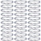 30 pièces Double anneau fendu,Anneaux Porte Clé,pour Accueil Voiture Clés Pendentifs,Porte-Clés Bijoux Bricolage Collier Métal Pendentif Connexion d'ornement(25mm)