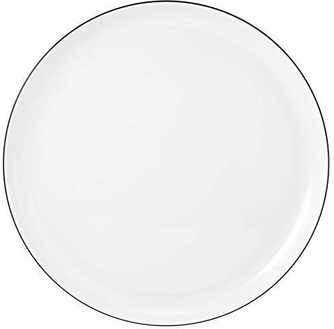 2 x Speiseteller rund 26 cm - Seltmann Weiden Lido Black Line 10826