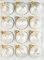 Navidacio 12 TLG. Glas Weihnachtskugel Set Ice Weiss Gold Regen