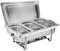 Morleos Speisewärmer Chafing-Dish 3X 1/3 GN 65 mm aus Edelstahl Warmhaltebehälter Essen Wärmebehälter für Speisen Buffetwärmer Event Catering-Zubehör Buffet
