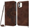 Netany Lanyard Case for iPhone 12 Mini, PU Leather Wallet Phone Case with Adjustable Crossbody Lanyard Strap, Card Holder Magnetic Flip Folio Case Cover for iPhone 12 Mini (5.4 Inches) (Brown)
