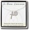 925er Silber Kreuz Halskette personalisiert als Geschenk zur Kommunion/Konfirmation/Taufe
