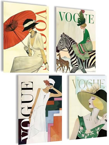 mojoliving Vogue Bilder Set Bauhaus Bilder Schlafzimmer Deko Aesthetic Bilder Wohnzimmer Poster Vintage Wandbilder Schlafzimmer Aesthetic Room Decor Abstrakte Bilder Bauhaus Kunstdrucke
