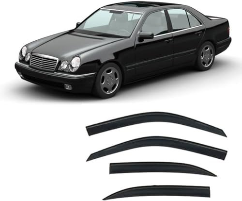 MCHDMI Auto-Windabweiser für E-Class i MK2-W210 1996 1997 1998 1999 2000 2001 2002 - Sonnenblenden/Regenschutz/Windabweiser/Tür-Windabweiser