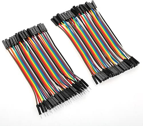 3 Pieces Colourful 10cm Breadboard Jumper Wires Set 40 Pin Assorted Male to Female Connections
