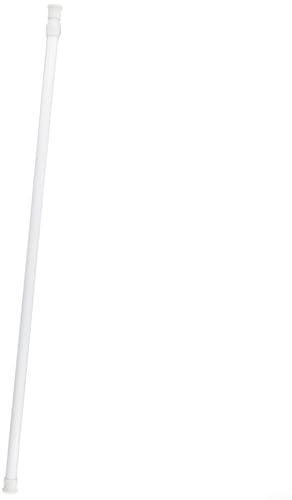 Lastdaytime Tringle à rideaux extensible réglable facile à installer pour voilages, rideaux de douche ou voile Blanc (60-110 cm)